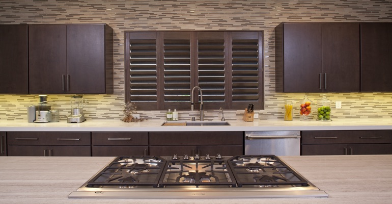 Philadelphia wood shutter kitchen